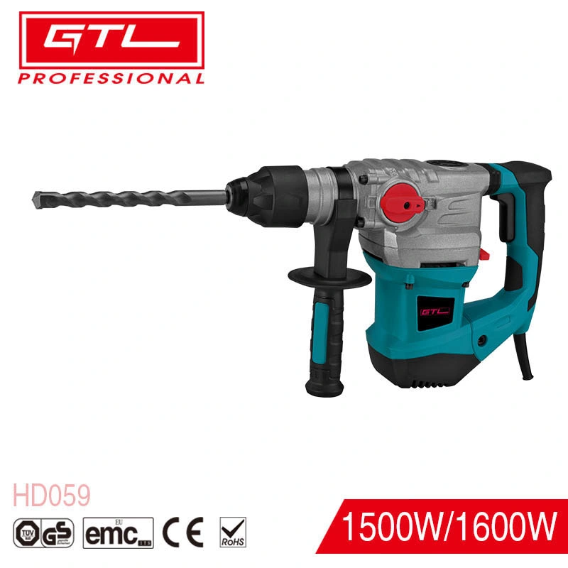 Powerful Electric Hammer Drill 1600W 32mm Multi-Functional Rotary Hammer