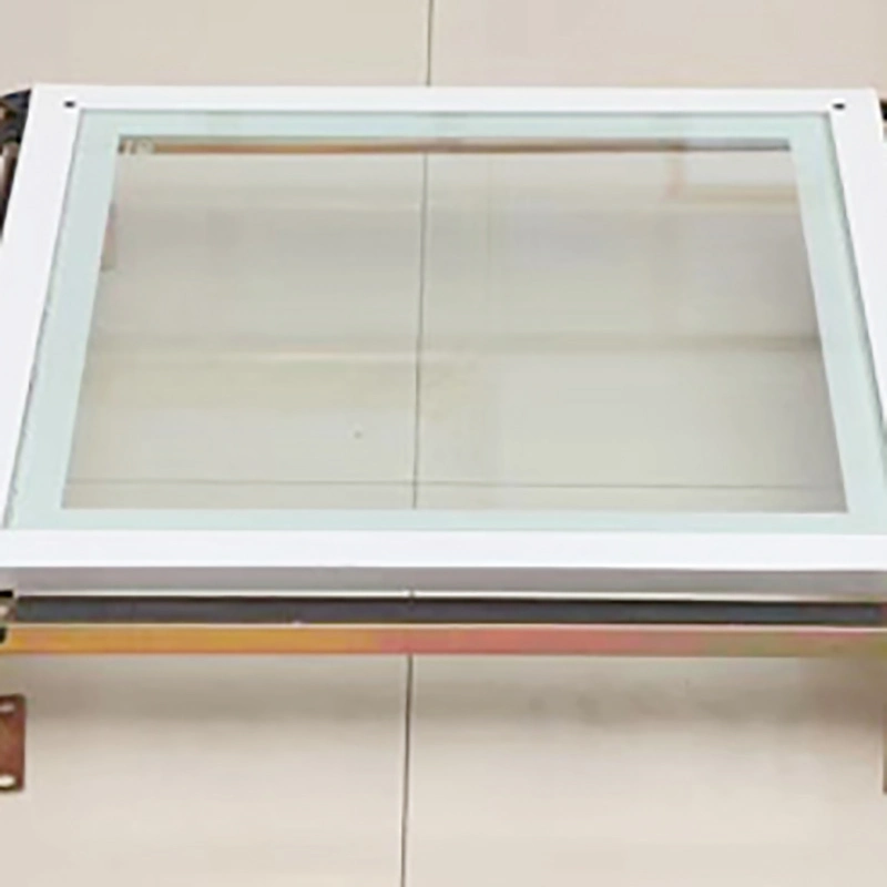 600*600 mm, 800*800 mm o personalizar la visualización de cristal de piso elevado para el Aluminio de piso elevado