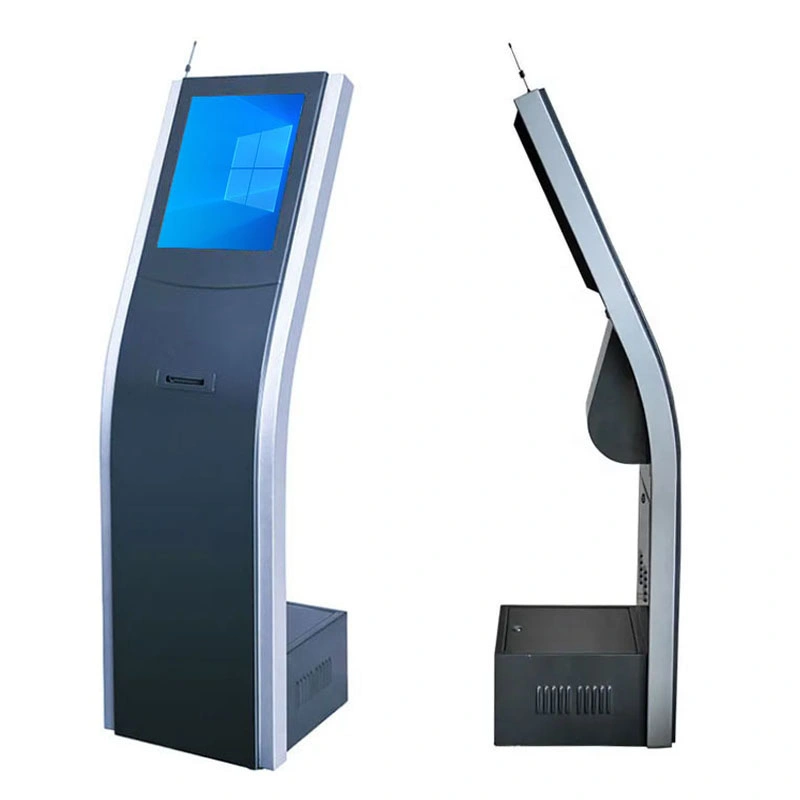 17 Inch Stand LCD Screen Digital Signage Queue Number Information Display Kiosk Queuing Management System for Bank Shop Hospital