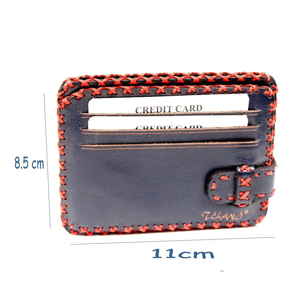 Prevent Loss Full Grain Leather Luxury Design Accessories Credit Cardholder