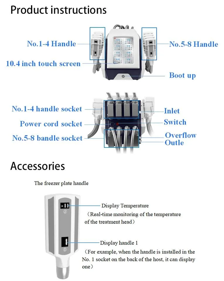 Froid Mini Cryoliolyse machine lipolyse laser RF Cavitation/Cryo plaques graisse Gel machine/Lipo Total Health Freeze