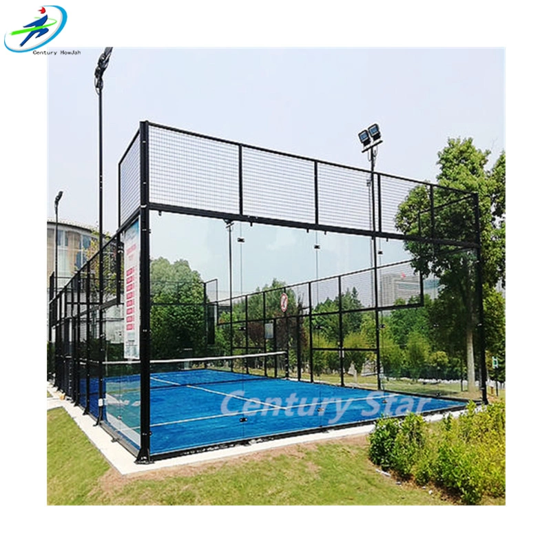 Century Star Panoramic Paddle Court resistente portátil anti-deslize mais choque Absorption Paddle Tennis Court