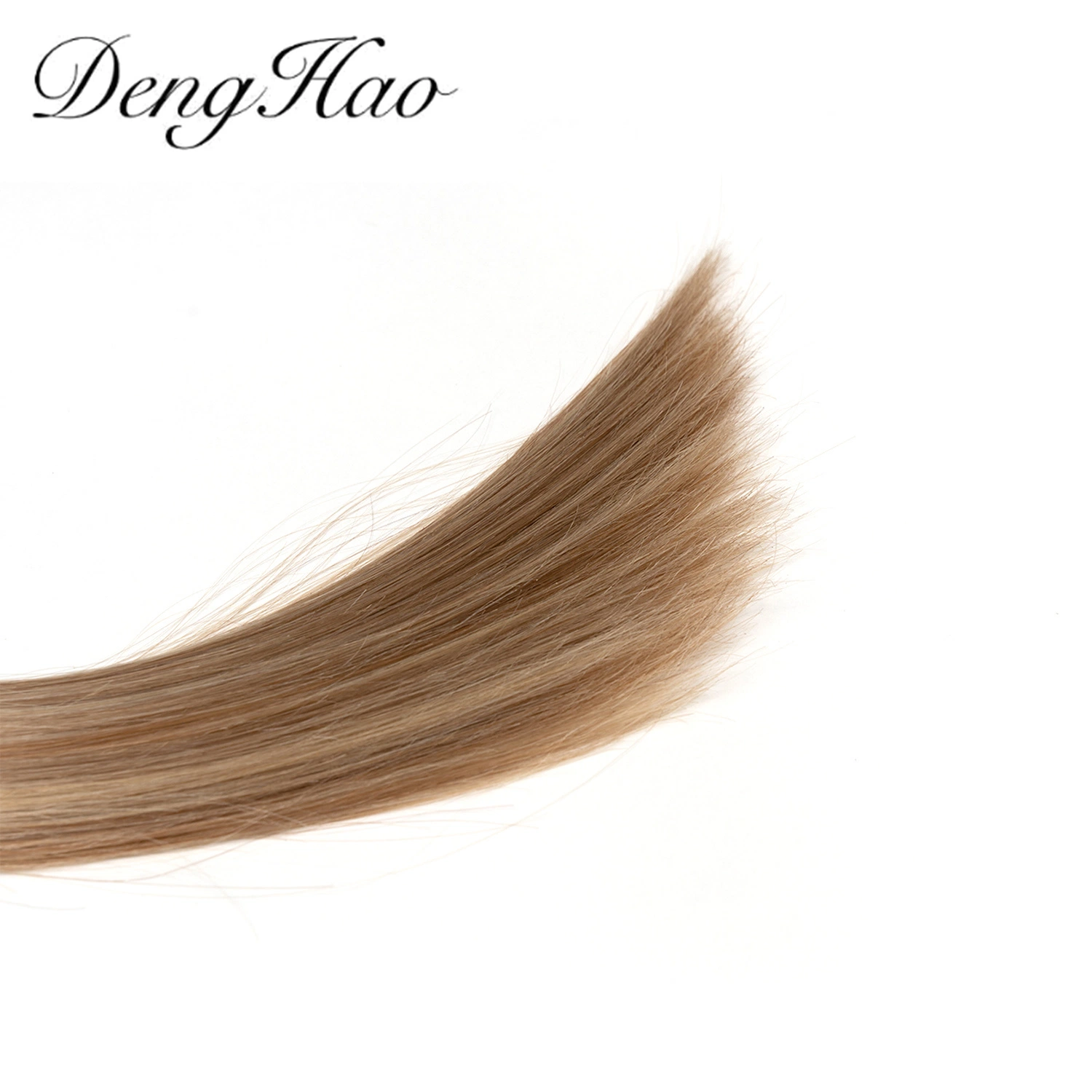 Doble color rubio se ahogan virgen 100% HUMANO REMY Secador Nano Ring Extensiones de Cabello