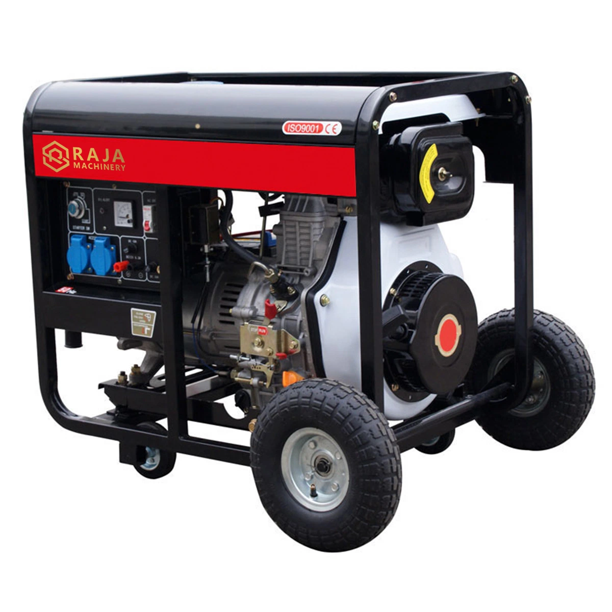 Air Cooled Single Cylinder 3.3KW Open-Type Diesel Generator for Outdoor Electricity Supply