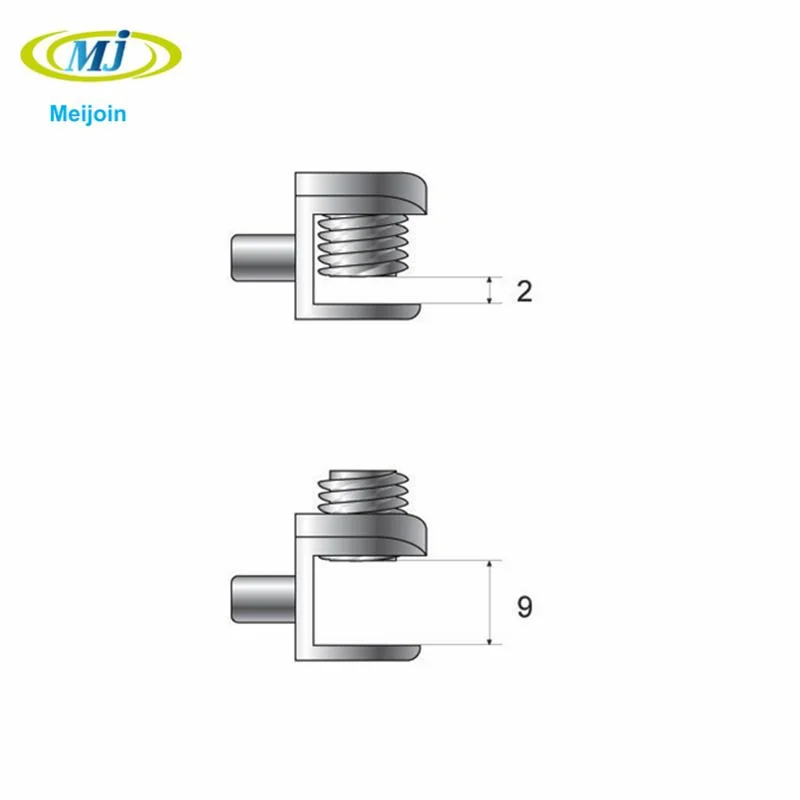 Furniture Fittings Surface Mounted Support Glass Support