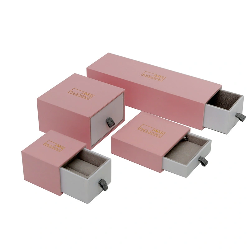 Luxury Pink Color Drawer Jewelry Gift Packaging Boxes Wholesale/Supplier