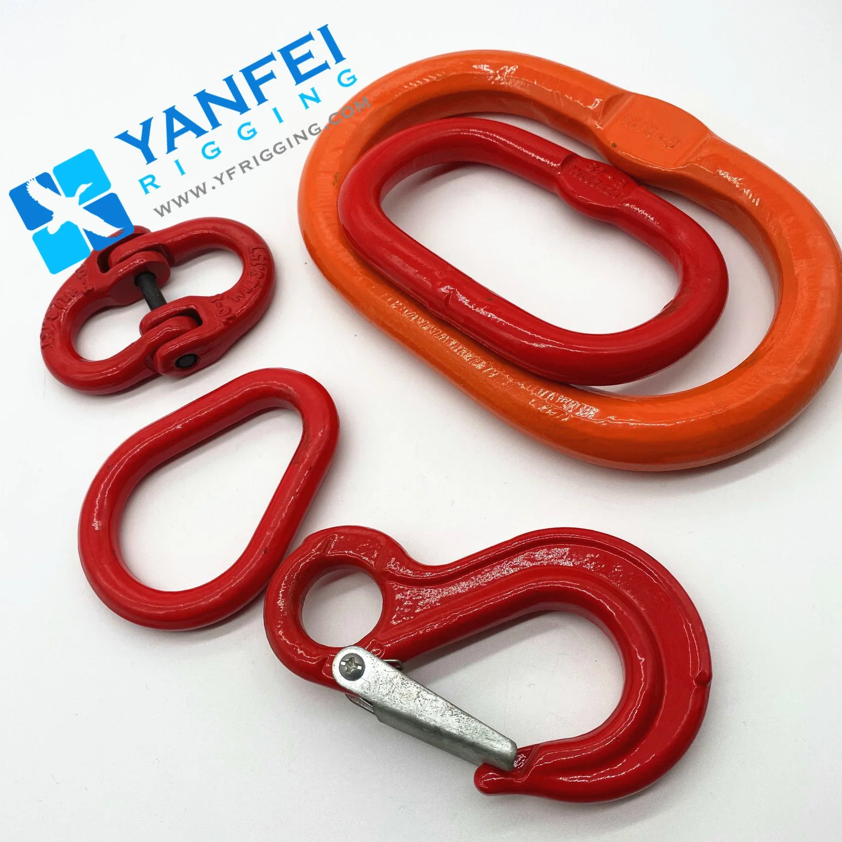 Red Painted Rigging Hardware G80 Clevis Alloy Steel Grab Hook with Wings