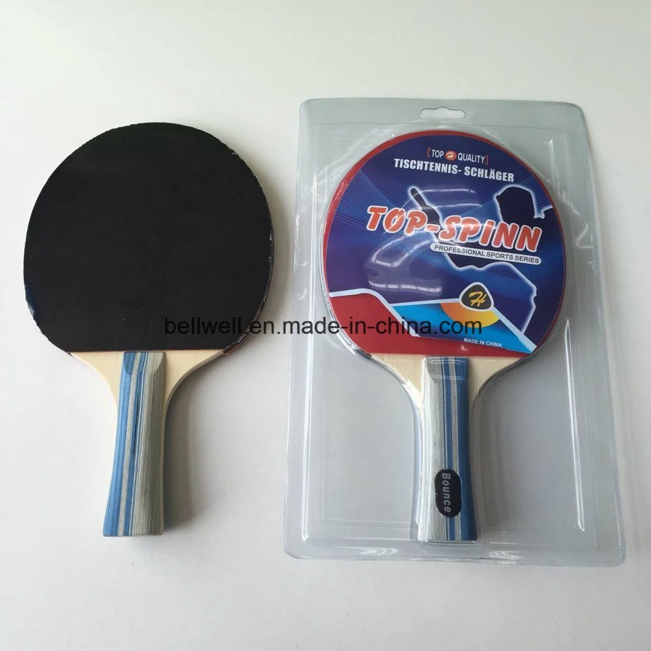 Blister Pack Table Tennis Bat with Logo