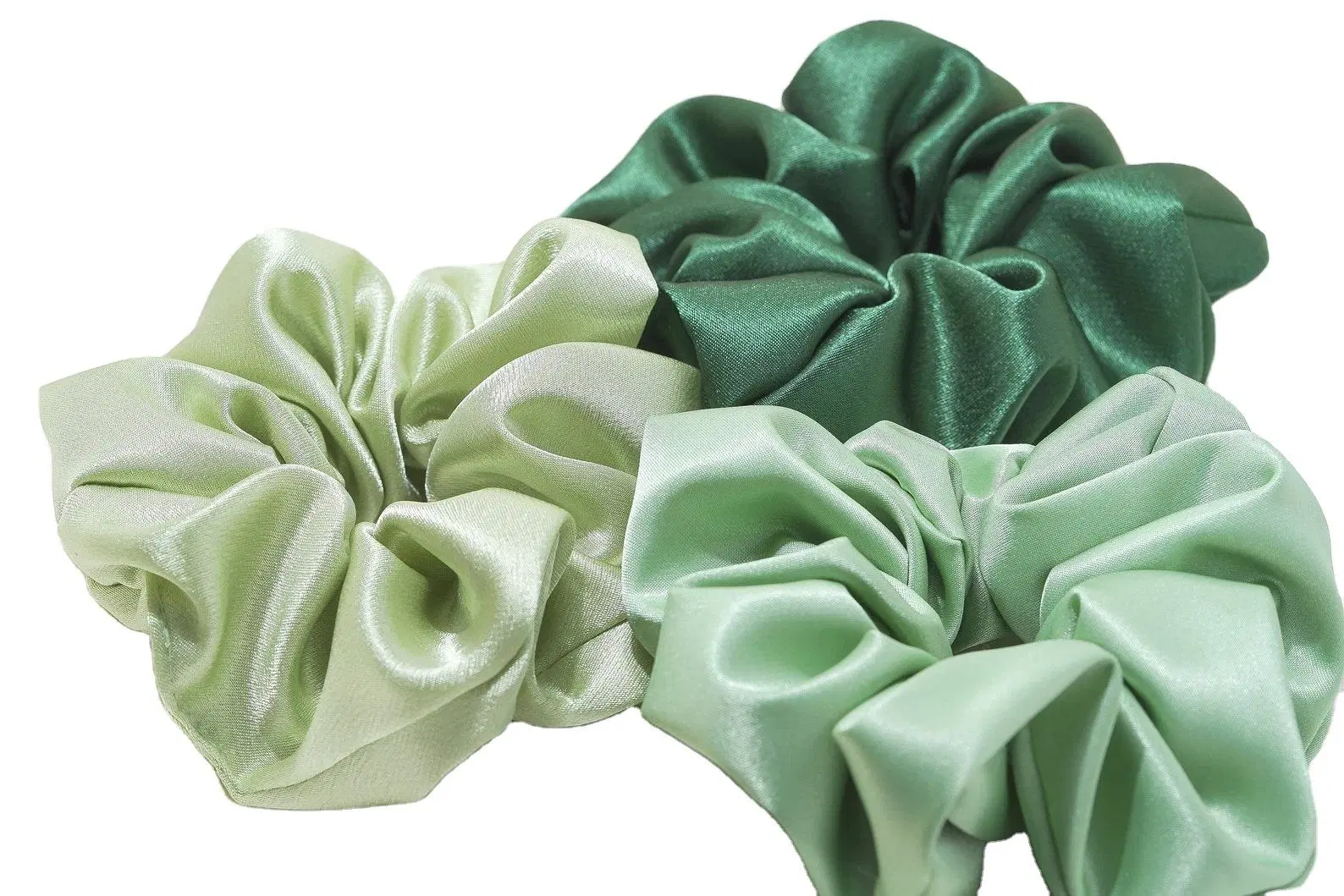 Suzhou Factory Supply 16mm Pure 100% Silk Scrunchies Pure Silk Hair Ties Scrunchies for Ponytail