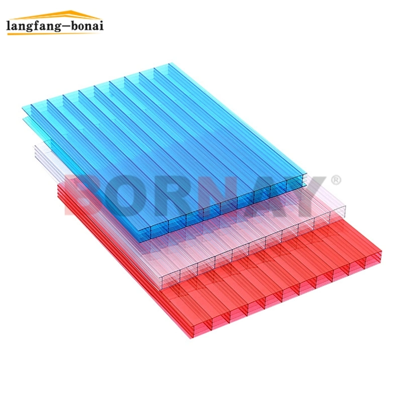 Feuille de toiture en polycarbonate Feuille ondulée en plastique Isolation thermique