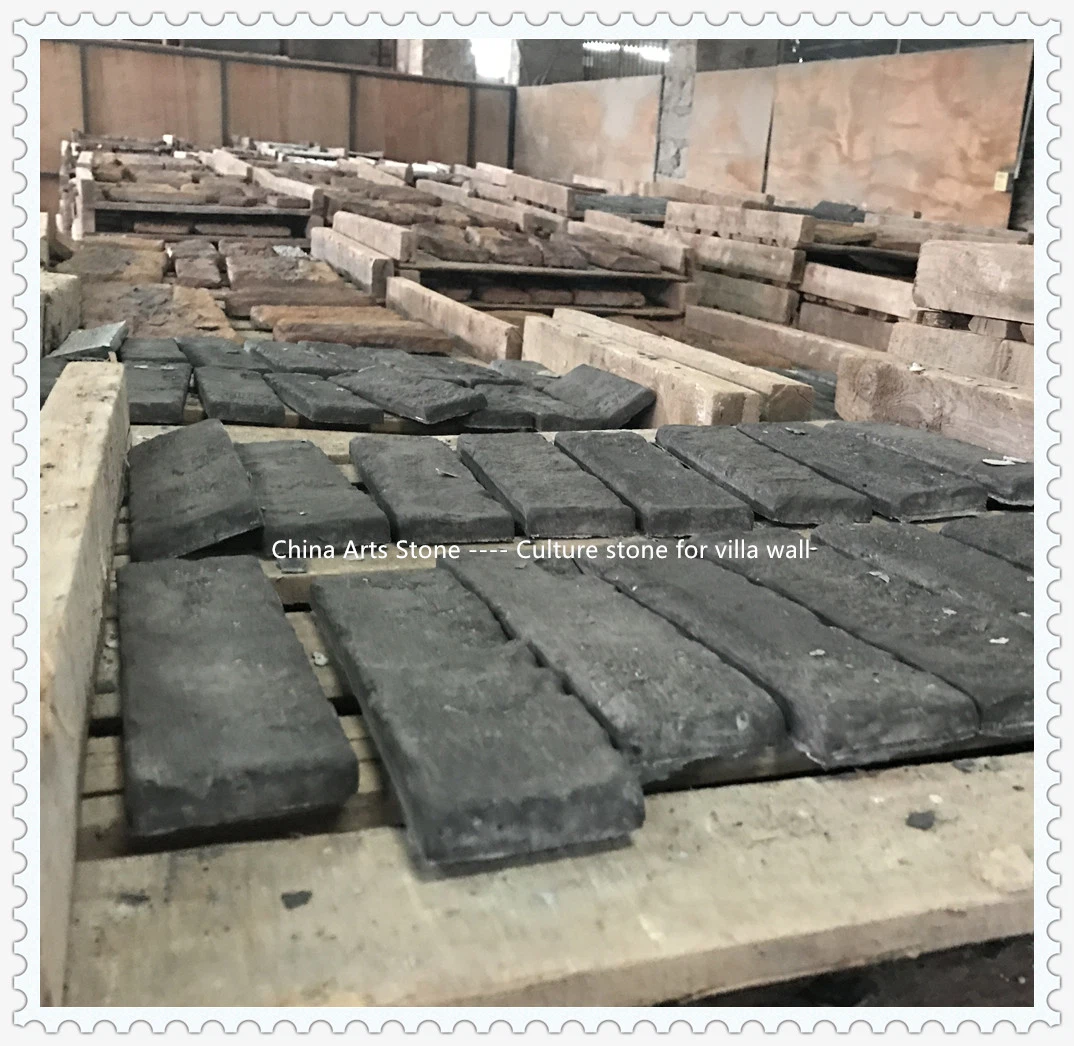 Eco-Friendly Black Cement Product Artificial Culture Granite Marble Stone Tile