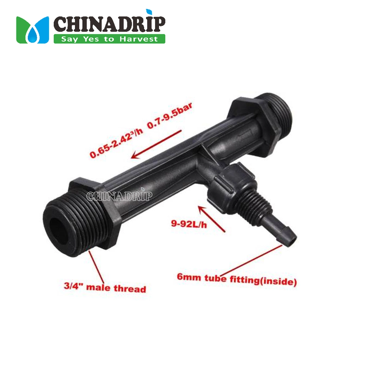 Farm Irrigation Fertigation Tools Equipment Agriculture Drip Irrigation 1-1/2 Inch Venturi Fertilizer Injector