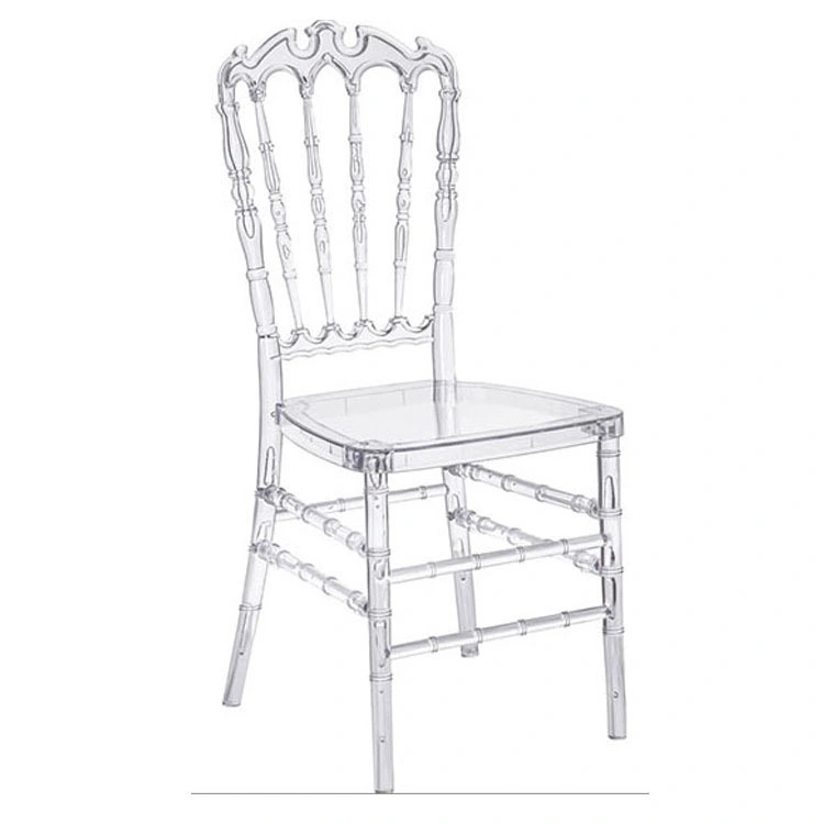 كرسي كريستالي جديد من نوع تيفاني شفاف/كرسي بلاستيكي/كرسي لتناول الطعام