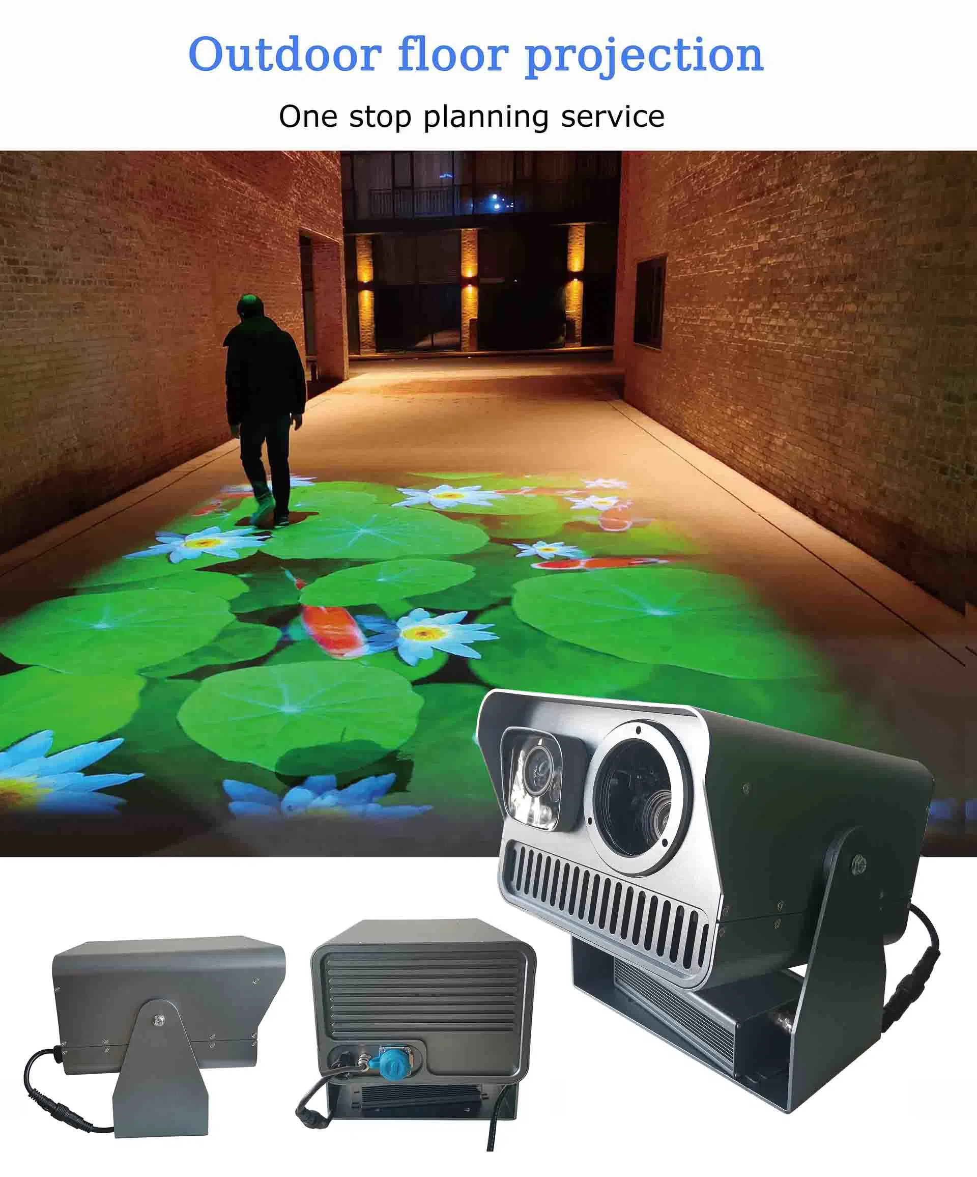 Outdoor Advertising Lighting Dynamic Interactive Projector