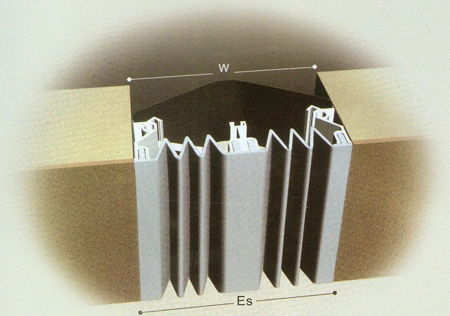 Joint de dilatation sismiques dans le matériau de pont