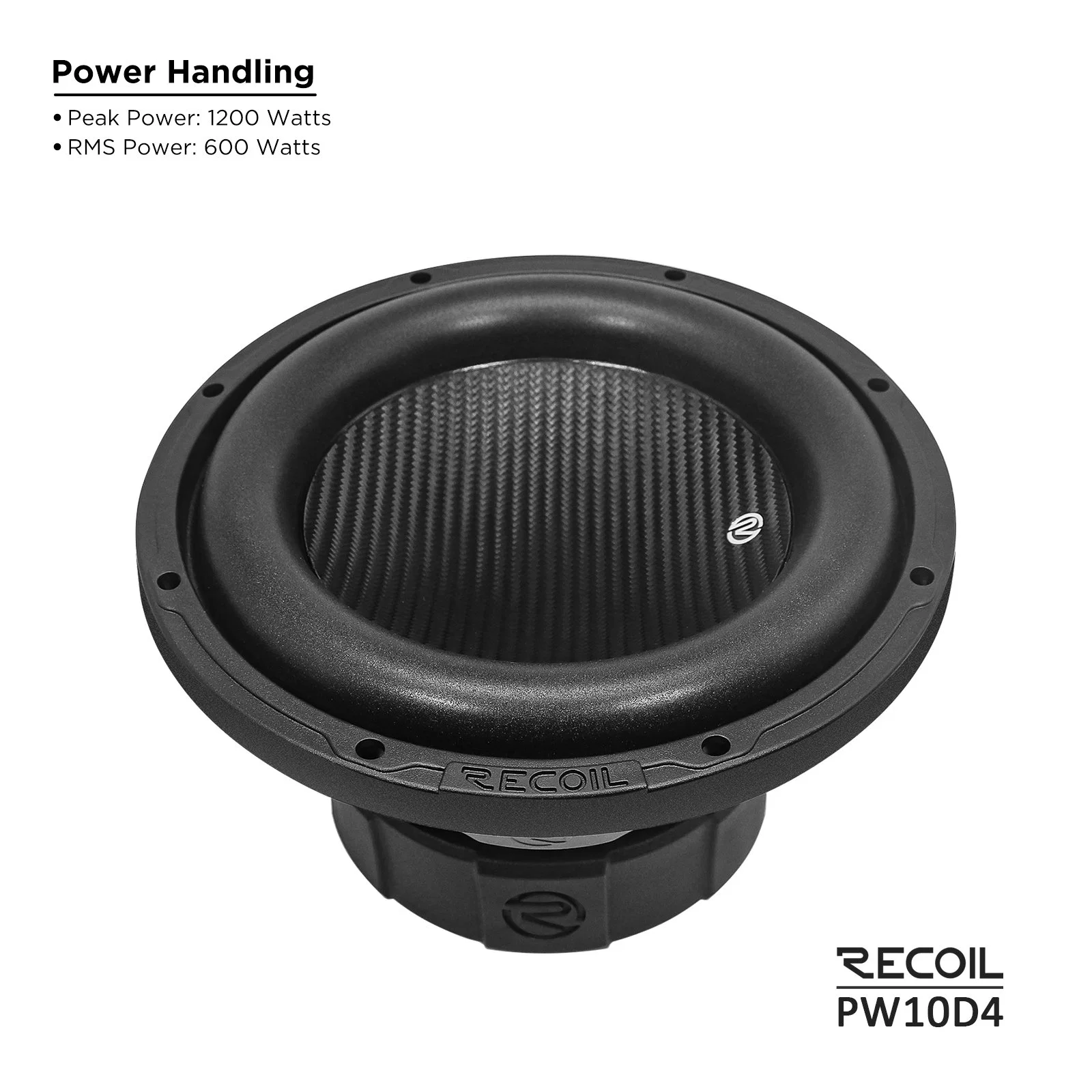 Edge Pw10d4 Echo PRO 10 Inch 1, 200 Watts Power Dual 4 Ohm Voice Coil