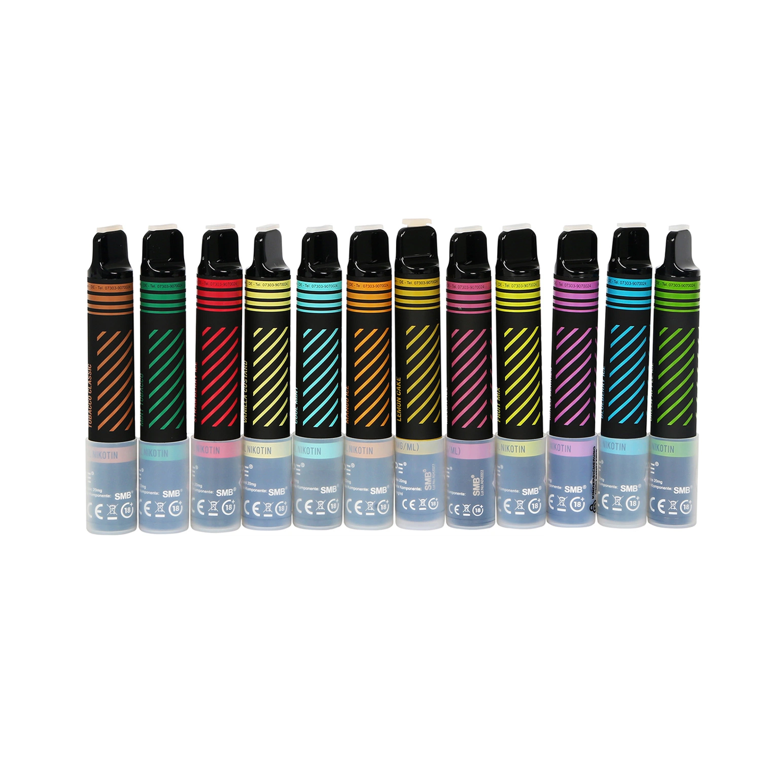 Wholesale/Supplier Disposable/Chargeable Vape Pen 500 Puffs 12 Flavors Electronic Cigarette Designed in Germany Vapes with 400 mAh Battery 2ml Vpae OEM