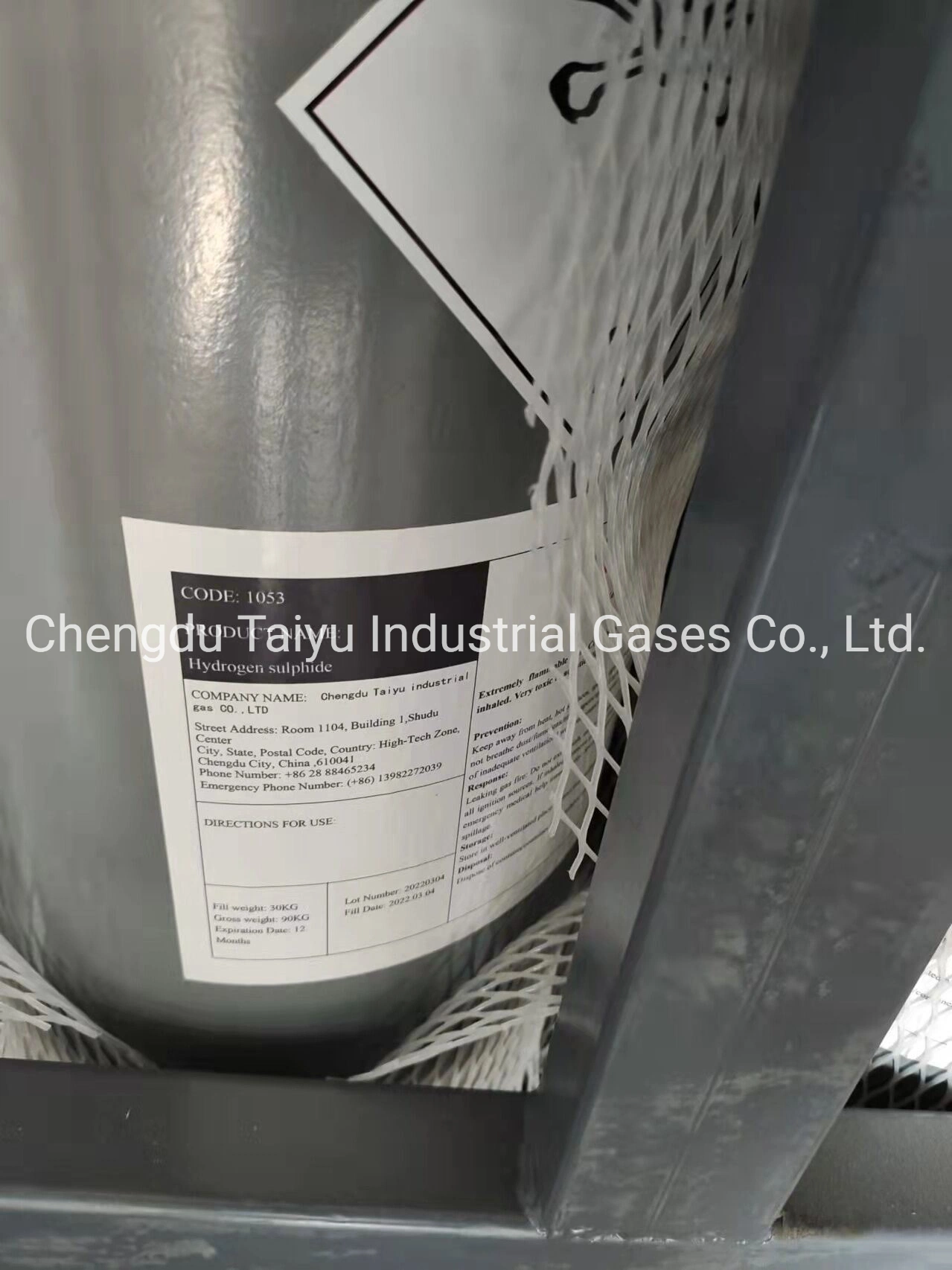 Boa qualidade de gás de SF6 / SO2 / Gás Gás HCl / C2H4 gás de etileno / Gás Co / NH3 Amoníaco / C4H10 Butano / mistura de gases / CH4 metano / H2s de sulfureto de hidrogénio