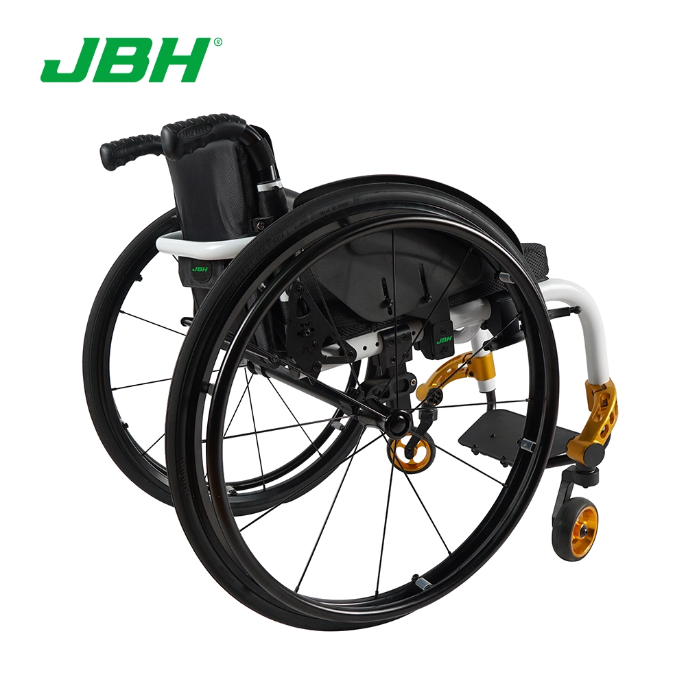 Silla de ruedas JBH S004 de alta calidad aleación de aluminio Sport silla de ruedas ligera