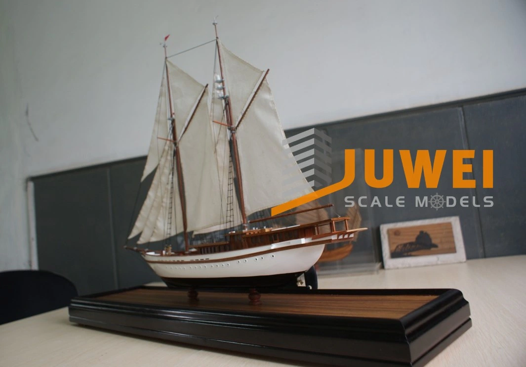 Miniature Wooden Sailing Boat Model for Gift (JW-16)