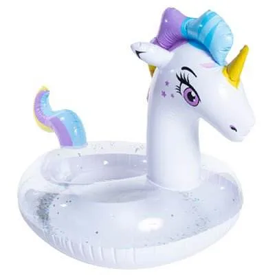 Inflatable Unicorn Children Infant Floating Platform Swimming Ring