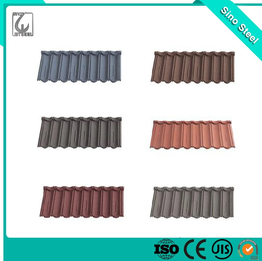 Makuti Grained Tile Stone Coated Metal Roof Tile for Building