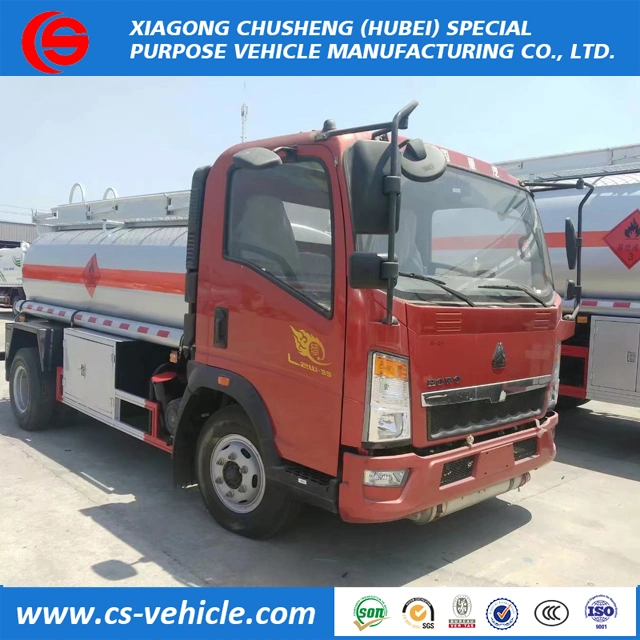 5000liters Aluminium / Carbon Steel Refuel Tank Truck