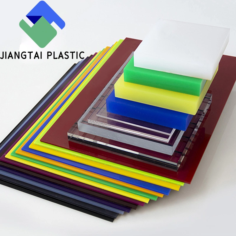 Jiangtai Plastic 2mm 3mm Flexible Cast Extruded Perspex Lucite Acrylic Color 4X8 Sheet Board