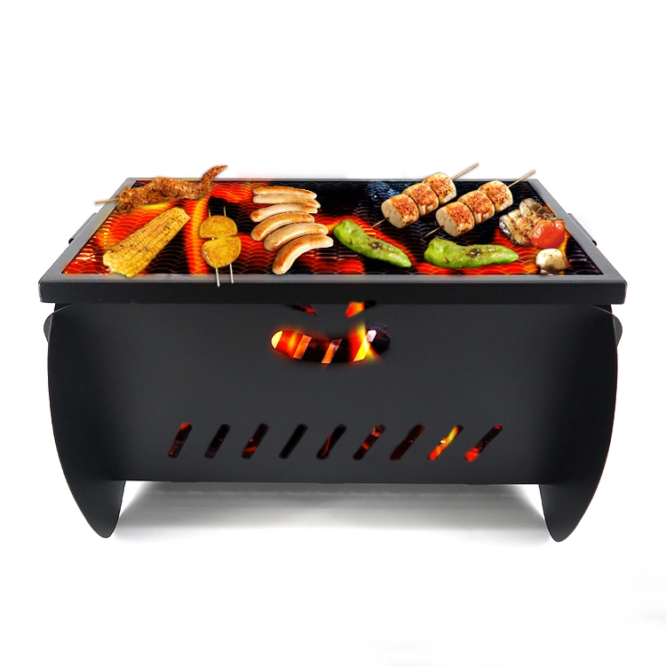 Patio Garden Stove Wood Burning Metal Fire Bowl Portable Outdoor Indoor Table Top BBQ Wood Fire Pit