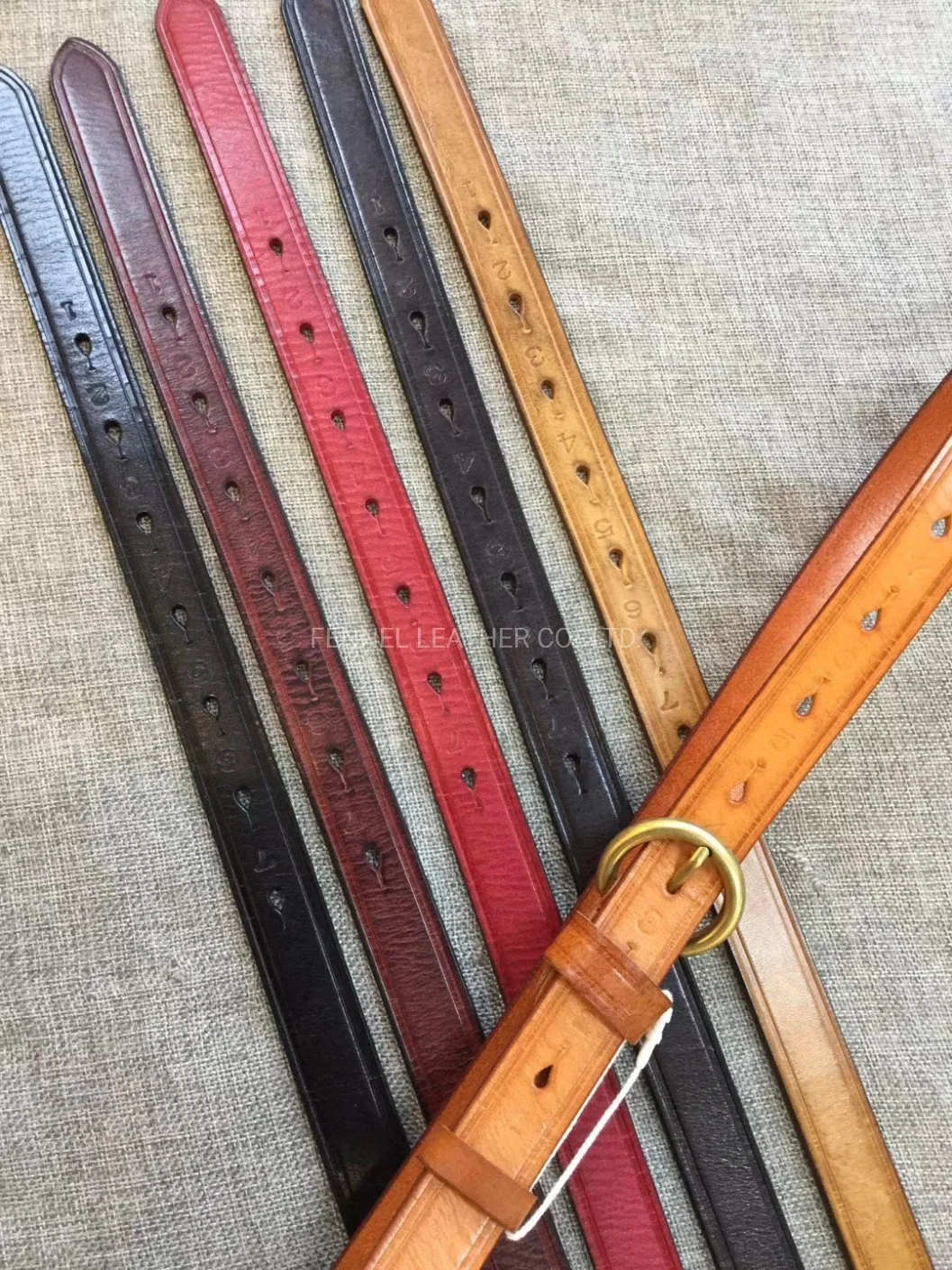 Fashion Lady Round Buckle Leather Belt (EU2110)