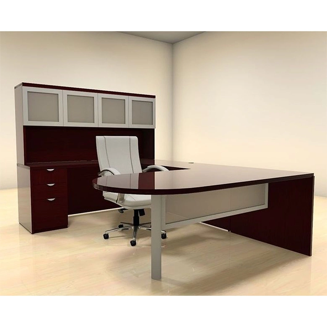 CEO Boss Modern Supervisor Office Furniture Desk Design Wooden L Shape Ergonomic Executive Office Desk Set