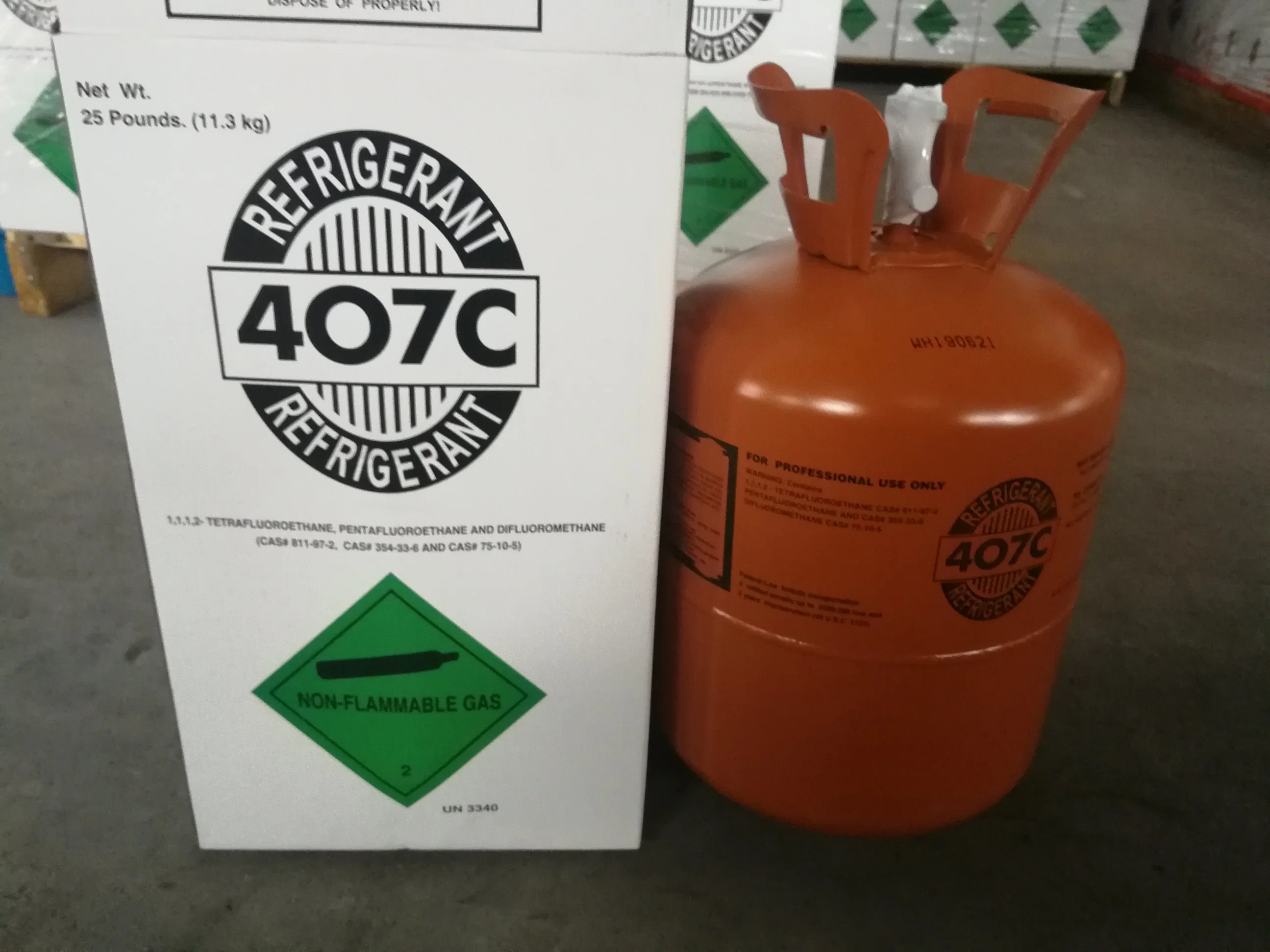 11.3kg Tank Commercial Air Conditioning Gas R410A Refrigerant R-410