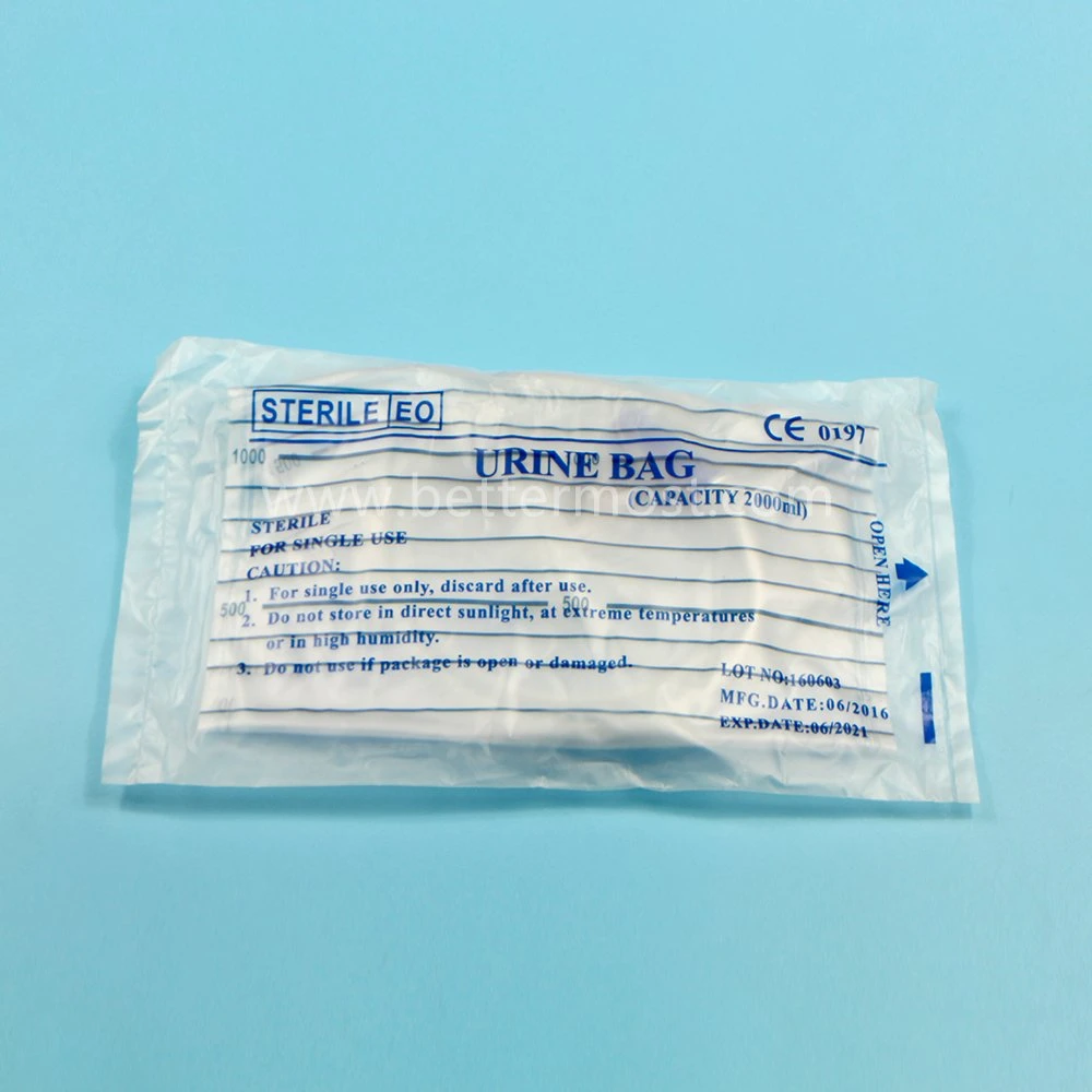 Bm&reg; Disposable High quality/High cost performance Medical PVC Urine Drainage Bag ISO13485 CE