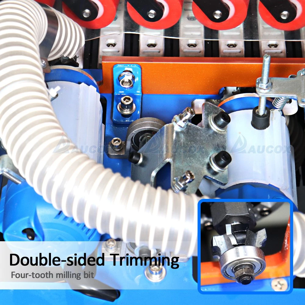 Convenient My06D-2 Mini MDF Melamine Edge Banding Machine Double Side Glue PVC Edge Trimmer