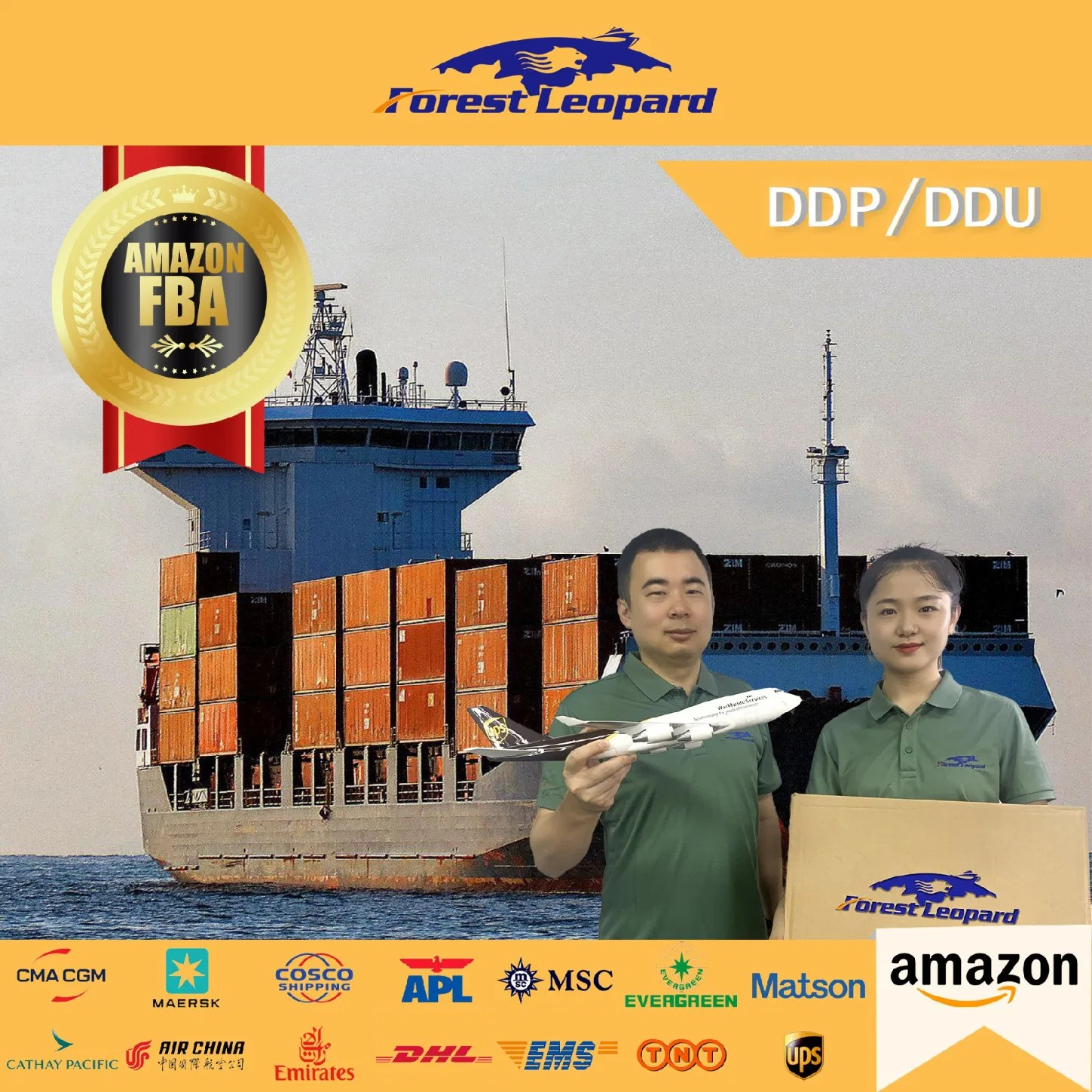 Fba Sea Freight Forwarder Shipping Cost China to UK/France/Germany/Poland/Europe DDP Service