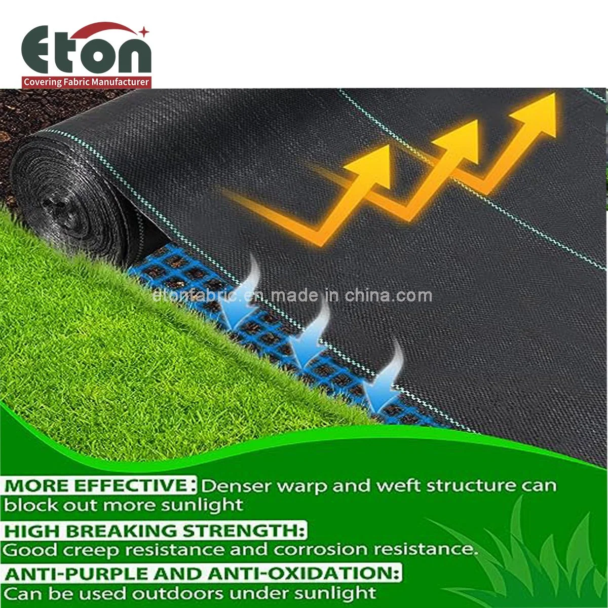 High quality/High cost performance PP/PE Woven Landscape Weed Control Ground Cover for Greenhouse/Garden