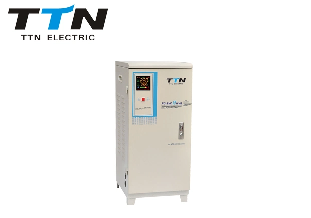 PC-SVC Ttn 30kVA Servo Motor Single Phase AC Automatic Micro Computer Programmed Voltage Regulator