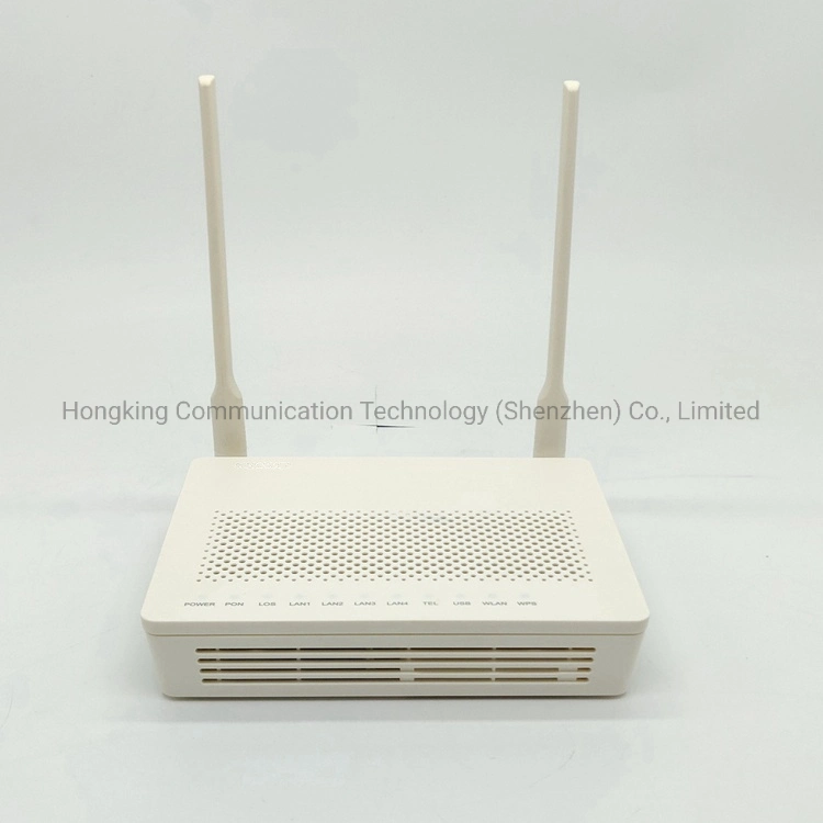 جهاز Hg8546m Gpon ONU 4port 1voice WiFi USB Antenna في الوحدة الأصلية 846m النسخة الإنجليزية