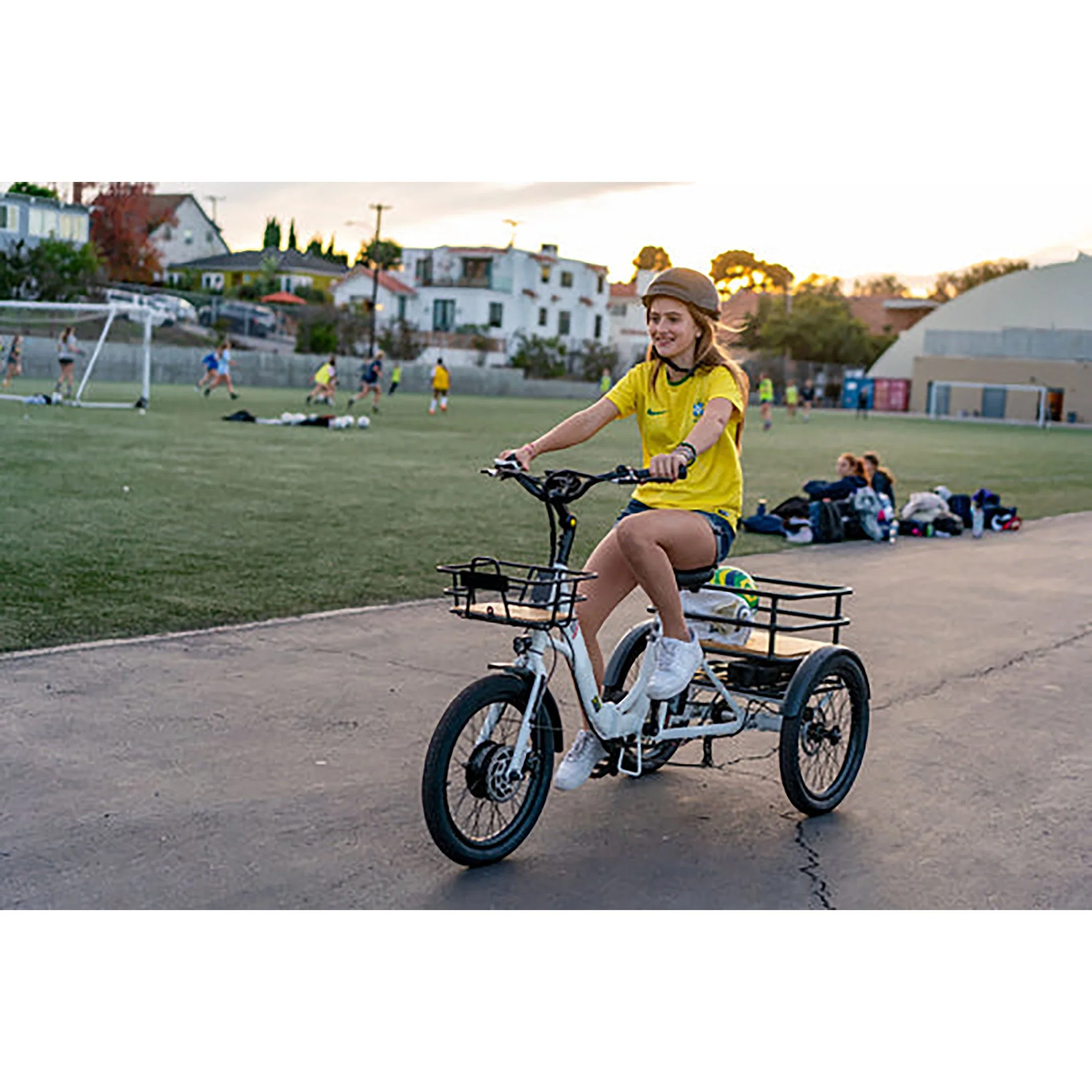 Bicicleta dobrável de 500 W com motor duplo de 48 V, híbrido elétrico Bicicleta