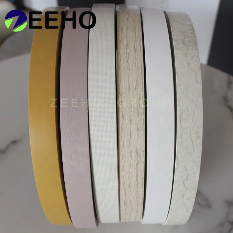 Pre-Glued Edge Banding Tape Factory Supply Customized Color 19mm Soft Touching PVC/ABS Rubber Edge Banding PVC Edging Strip