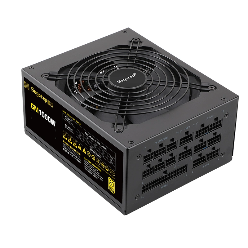 OEM-Manufacturer-Thickened DC Cable and Big Current Gold-Plated Terminals-1000W Modular 80 Plus Gold Gaming Computer Power Supply