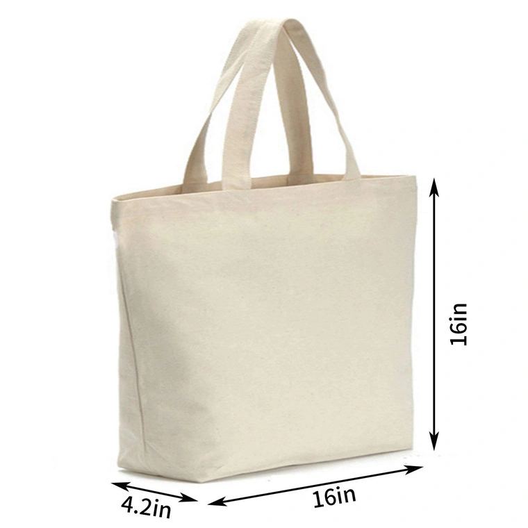 Amazon Best Selling Solid Portable Supermarket Shopping Large Capacity Canvas Bag