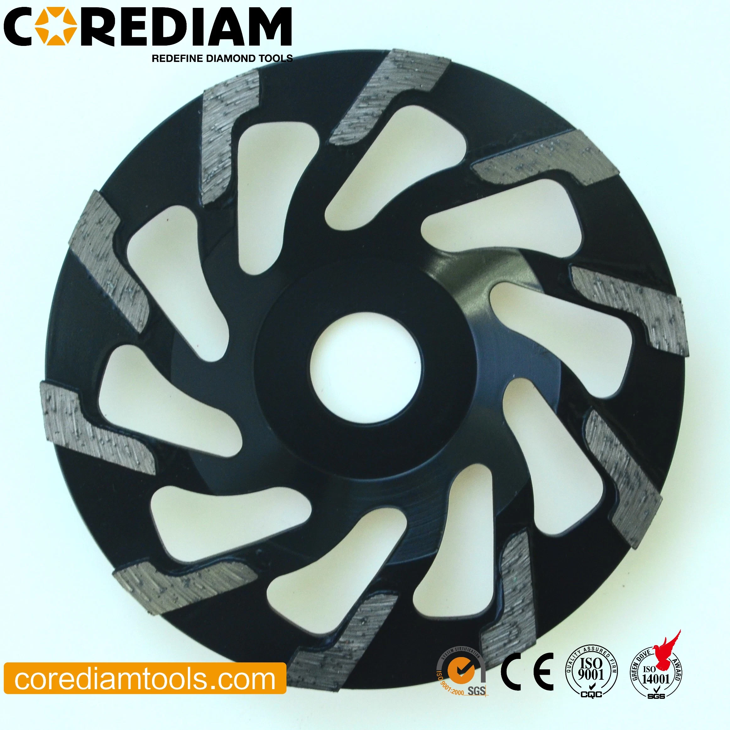 Diamond L Segment Silver Brazed Grinding Wheel for Concrete and Masonry in All Size/Diamond Grinding Cup Wheel/Tooling