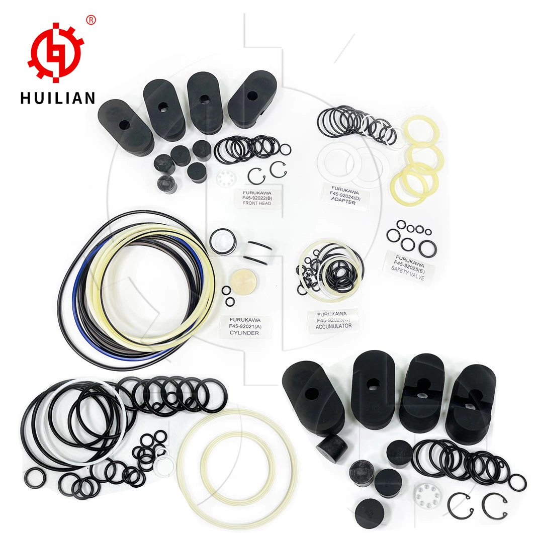 F12 F19 F22 F27 F35 F45 Hydraulic Breaker Seal Kit Rock Hammer Oil Seal for Furu-Kawa