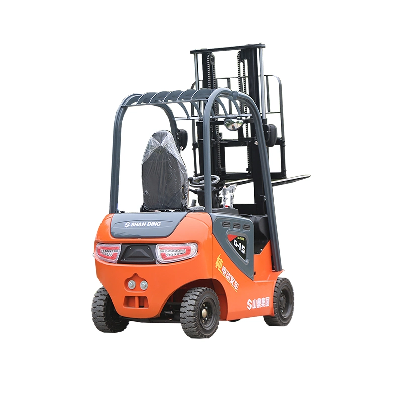 Shanding 1.5 Ton Mini Electric Pallet Forklift 4.5m 1500kg Compared to Toyota Hangcha Heli