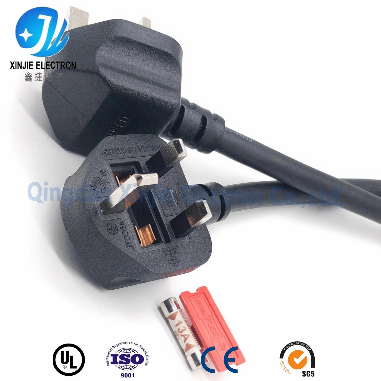 3.0meter Electric Power Cord with UK Us 3pin Plug for Refrigerator