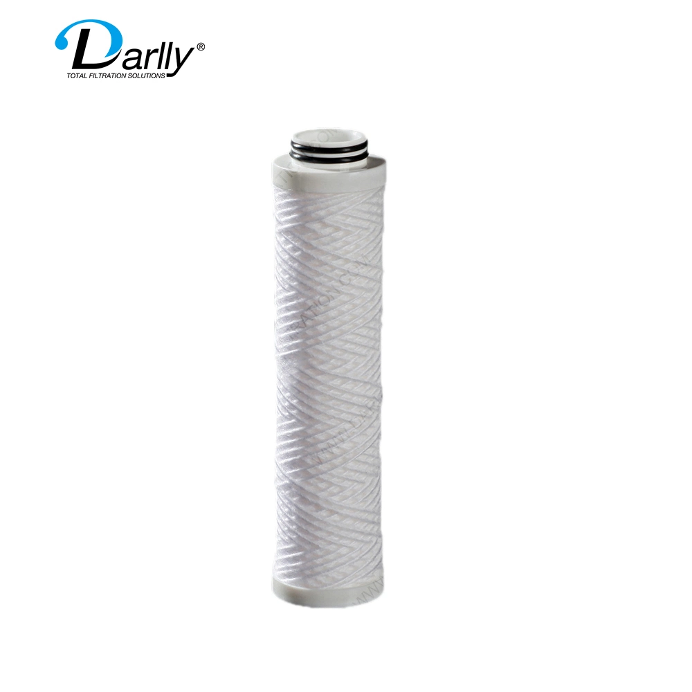 String Wound Water Filter Cartridge Chemical Liquids Filtration 5 Microns