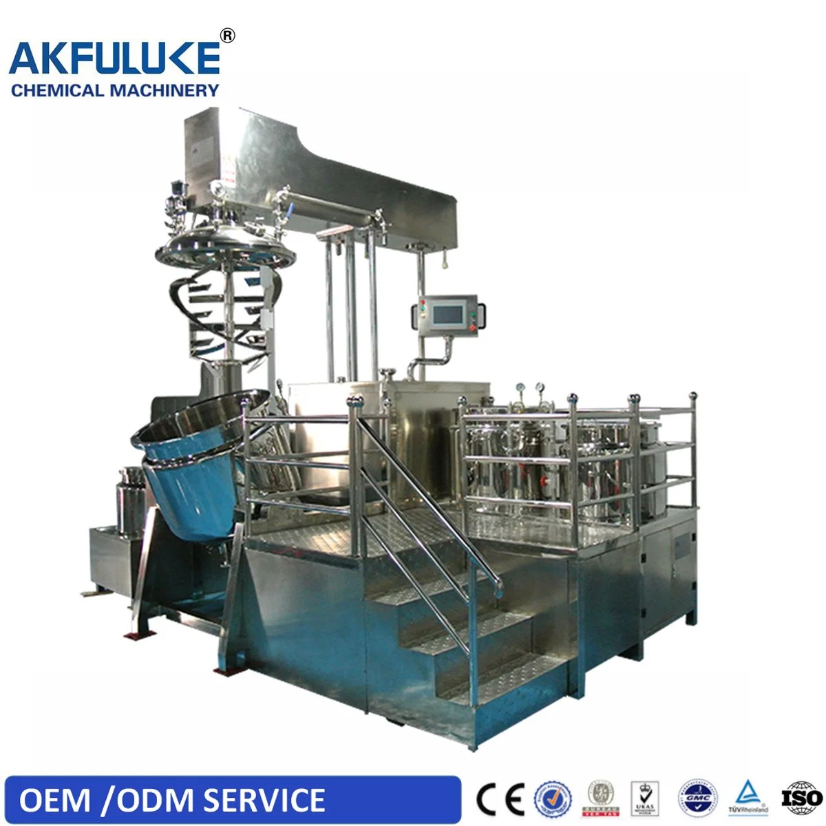 Vacuum Homogenizing Emulsifying Mixer Liquid Soap Paste Shaving Cream Making Emulsifier Machine Liquid Chemical Mixers Shower Gel Mixer Equipment Price