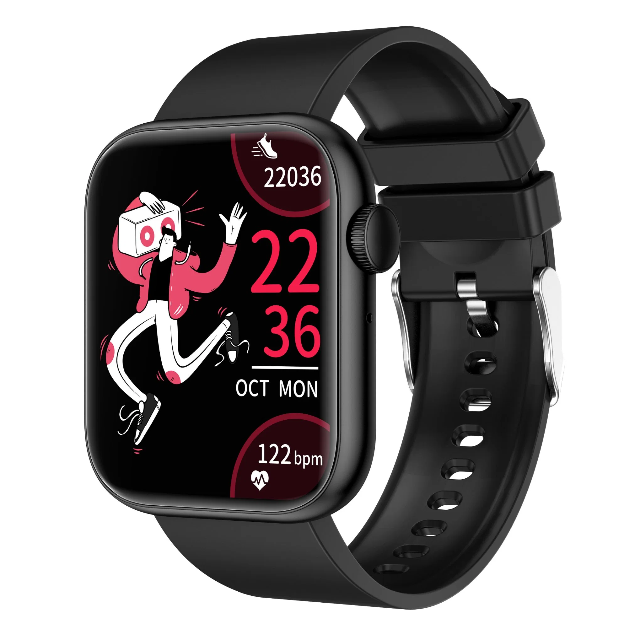 1,85 Zoll Bt Calling Smart Watch 2023 Männer Smart Watch Mit Herzfrequenz-Blutdruck-Fitness-Tracker mit einmaliger Verbindung Und Körpertemperatur Gloryfit