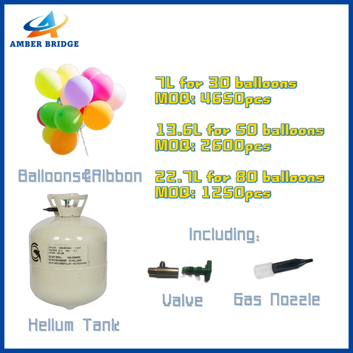 Stabile Lieferungen Helium Gas Großhandel/Lieferant He Gas Preis